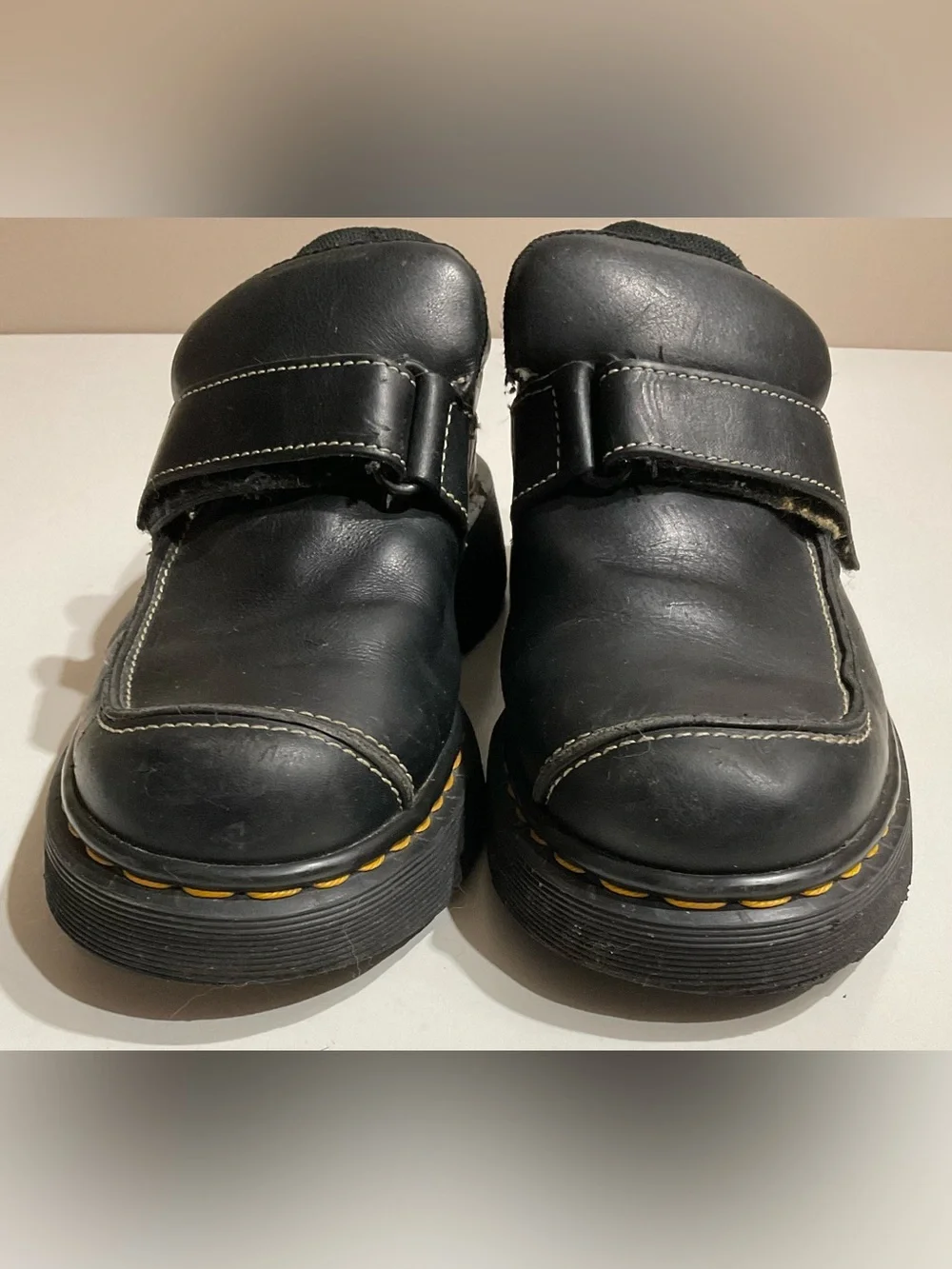 Dr. Martens Shoes Men’s US 7 Black Chunky Leather Strap Mary Jane Platform 9380